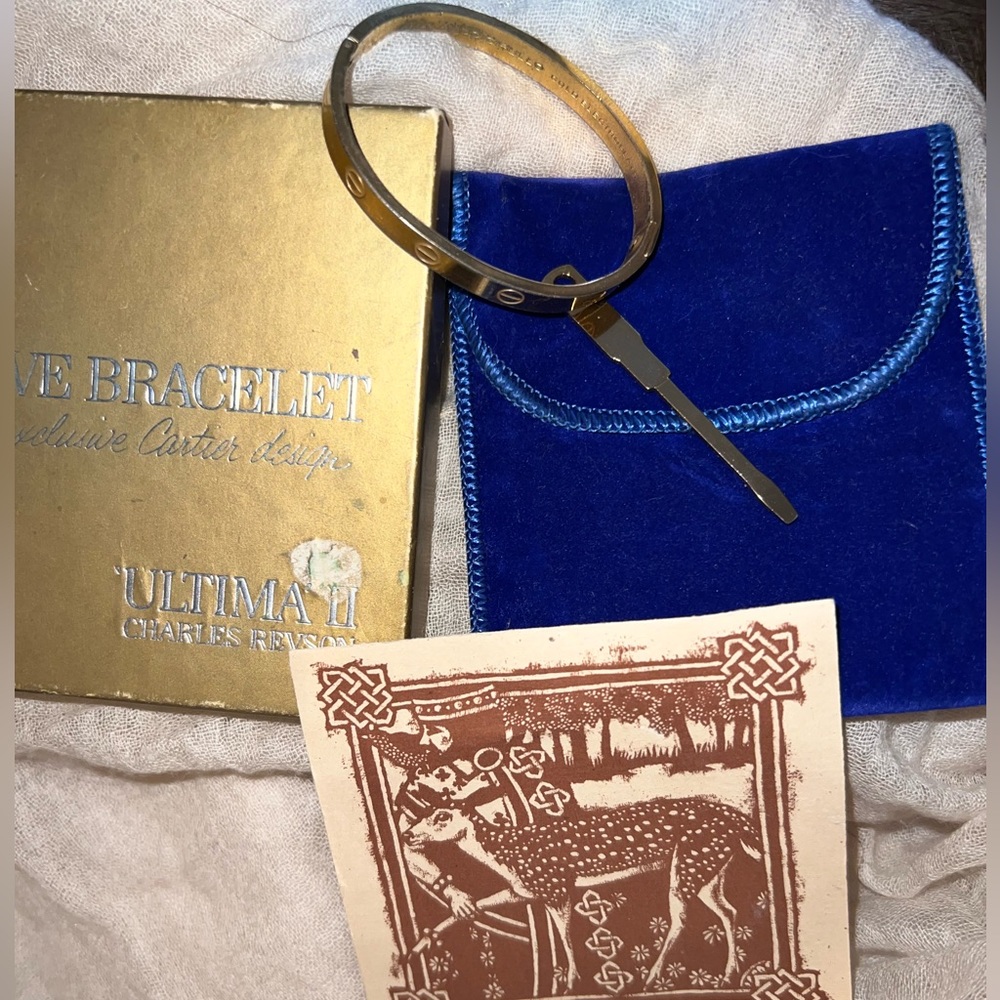 Cartier x Cipullo Charles Revson Love Bracelet w original Box Screwdriver Medium